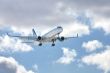 Modern aircraft in the sky