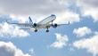 Modern aircraft in the sky