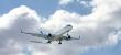 Modern aircraft in the sky