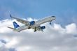 Modern aircraft in the sky