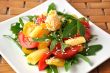 salad of red and yellow tomatoes