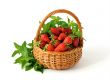 Strawberries in basket