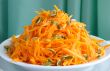 Salad of pumpkin and carrot with pumpkin seeds
