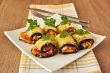 Eggplant rolls stuffed with cheese