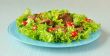 Green salad with chicken liver