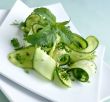 Cucumber salad with greens and sesame
