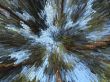 Light blue and green explosion
