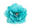 turquoise fabric flower 