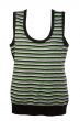 warm waistcoat with green stripes