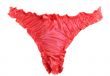 Female red lace panties