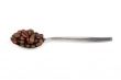 spoon with coffee beans