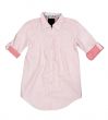 Pink summer shirt with short sleeves