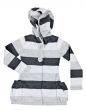 children`s striped sweater with a hood