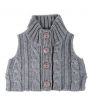 Grey knitted waistcoat