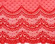 Decorative red lace