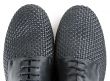 stylish pair of black leather shoes