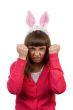 girl with rabbit ears