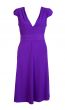 purple women`s dress