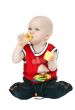 little boy with a pacifier, bottle