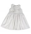 Children`s light dress with a floral pattern