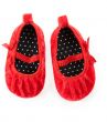 red baby booties