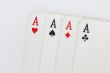 playing cards ace diagonal