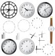 Set of clocks.