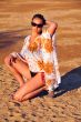 girl in bikini with pareo on the sunny