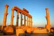 Relics of Palmyra in Syria at sunset