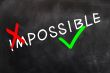 Conceptual image of making the impossible possible