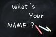 What`s your name written on a Chalkboard