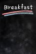 Blank breakfast menu