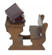 Briefcase on Wooden Desk