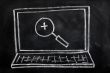 Search magnifier on a laptop