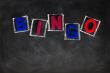 BINGO on a blackboard