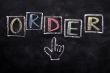 Order with a hand cursor