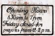 Opening hours