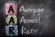 Acronym of AAR for Average Annual Rate