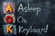 Acronym of AOK for Asleep on Keyboard