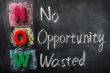 Acronym of NOW for No Opportunity Wasted