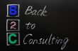 Acronym of B2C - Back to consulting