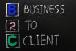Acronym of B2C - Business to Client
