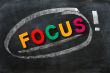 Focus - word made of colorful letters