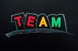 Team on a blackboard