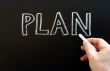 Plan written with chalk