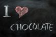 I love chocolate - text written on a blackboard