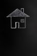 Home drawn in chalk