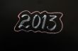 Year 2013 written on a blackboard