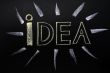 Idea written with chalk