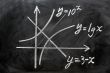 Maths formulas written on blackboard